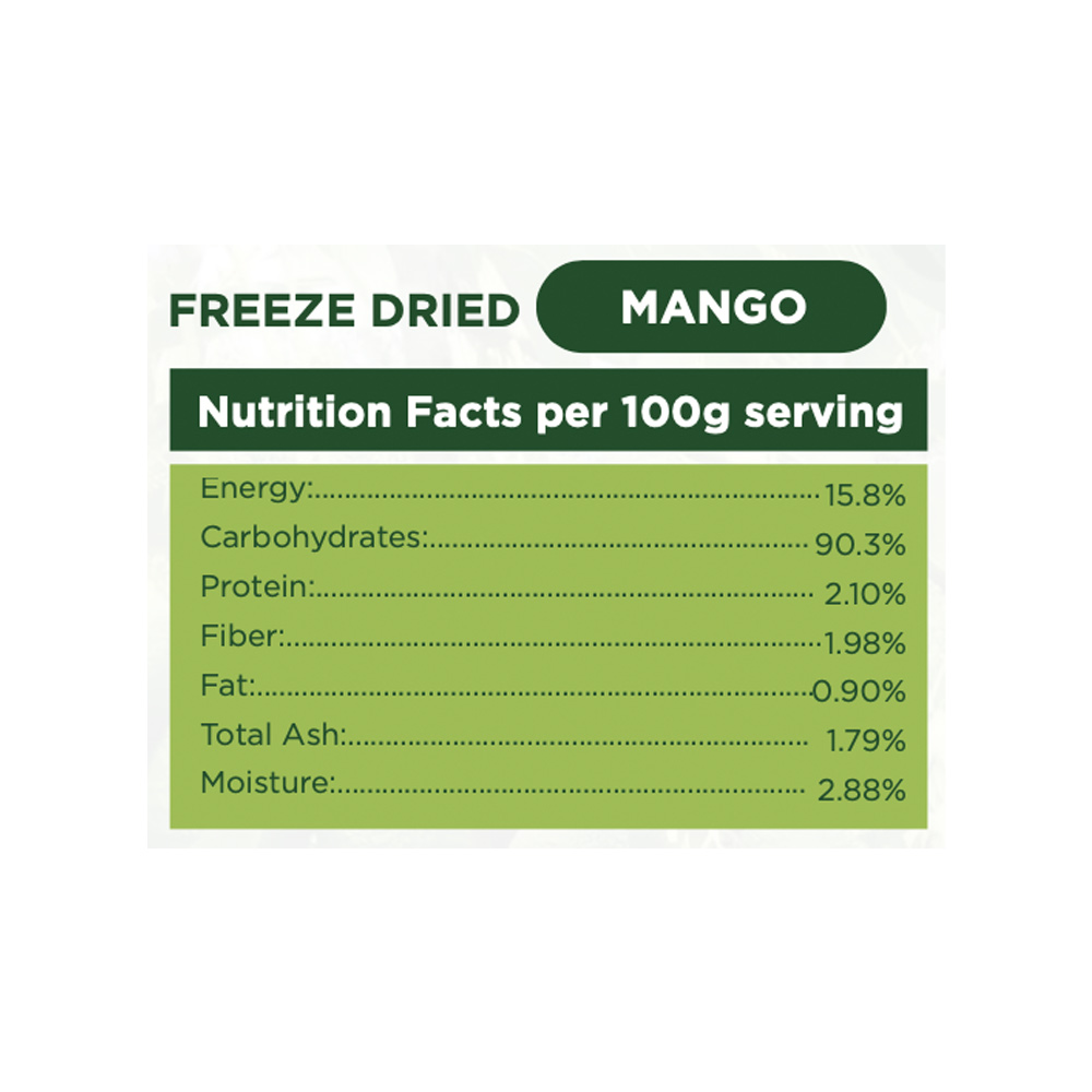 Afriavo-freeze-Dried-Mango-Nutrition-Info